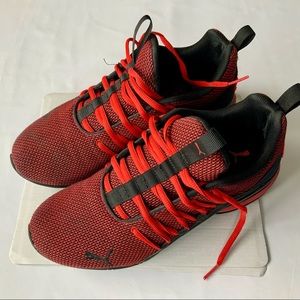 PUMA - Men’s Red/Black Axelion Running Shoe